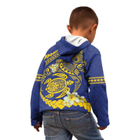 Te Vaiaho o te Gagana Tokelau Kid Hoodie Polynesian Turtle - Malo Ni! LT14 - Polynesian Pride