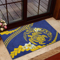 Te Vaiaho o te Gagana Tokelau Rubber Doormat Polynesian Turtle - Malo Ni!