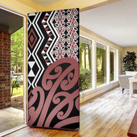 New Zealand Door Cover Aotearoa Kowhaiwhai Mix Taniko Art LT14 - Polynesian Pride