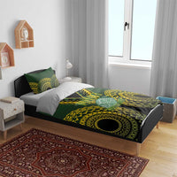 Avaiki Cook Islands Rugby Bedding Set Kuki Airani Tatau Black - Polynesian Pride