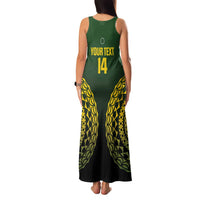 Custom Avaiki Cook Islands Rugby Family Matching Tank Maxi Dress and Hawaiian Shirt Kuki Airani Tatau Black LT14 - Polynesian Pride