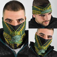 Avaiki Cook Islands Rugby Neck Gaiter Kuki Airani Tatau Black - Polynesian Pride