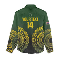 Custom Avaiki Cook Islands Rugby Women Casual Shirt Kuki Airani Tatau Black LT14 - Polynesian Pride
