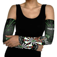 Personalised New Zealand Darts Arm Sleeves Dartboard Maori Fern Puhoro Art - Polynesian Pride