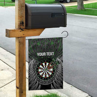 Personalised New Zealand Darts Garden Flag Dartboard Maori Fern Puhoro Art LT14 - Polynesian Pride