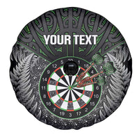 Personalised New Zealand Darts Spare Tire Cover Dartboard Maori Fern Puhoro Art LT14 - Polynesian Pride
