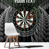 Personalised New Zealand Darts Window Curtain Dartboard Maori Fern Puhoro Art LT14 - Polynesian Pride