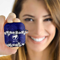 Personalised Cook Islands Pukapuka AirPods Case Tiare Maori Polynesian Waves Tattoo