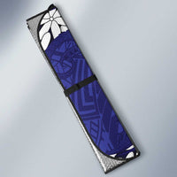 Personalised Cook Islands Pukapuka Auto Sun Shade Tiare Maori Polynesian Waves Tattoo