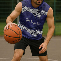 Personalised Cook Islands Pukapuka Sleeveless Hoodie Tiare Maori Polynesian Waves Tattoo