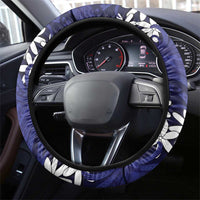Cook Islands Pukapuka Steering Wheel Cover Tiare Maori Polynesian Waves Tattoo