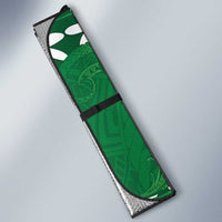 Personalised Cook Islands Rarotonga Auto Sun Shade Tiare Maori Polynesian Waves Tattoo