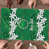 Personalised Cook Islands Rarotonga Puzzle Tiare Maori Polynesian Waves Tattoo LT14 - Polynesian Pride