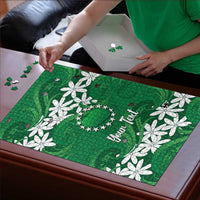 Personalised Cook Islands Rarotonga Puzzle Tiare Maori Polynesian Waves Tattoo LT14 - Polynesian Pride