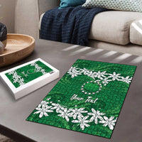 Personalised Cook Islands Rarotonga Puzzle Tiare Maori Polynesian Waves Tattoo LT14 - Polynesian Pride