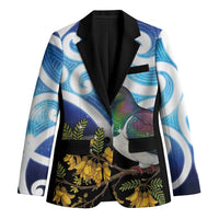 Kekeru New Zealand Matariki Blazer Kukupa Kowhai Maori New Year Blue Version