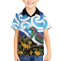 Kekeru New Zealand Matariki Hawaiian Shirt Kukupa Kowhai Maori New Year Blue Version LT14 - Polynesian Pride