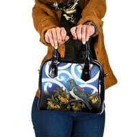 Kekeru New Zealand Matariki Shoulder Handbag Kukupa Kowhai Maori New Year Blue Version LT14 One Size Blue - Polynesian Pride