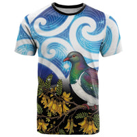 Kekeru New Zealand Matariki T Shirt Kukupa Kowhai Maori New Year Blue Version LT14 Blue - Polynesian Pride