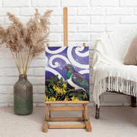 Kekeru New Zealand Matariki Canvas Wall Art Kukupa Kowhai Maori New Year Purple Version LT14 - Polynesian Pride