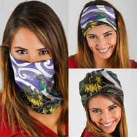 Kekeru New Zealand Matariki Neck Gaiter Kukupa Kowhai Maori New Year Purple Version LT14 - Polynesian Pride