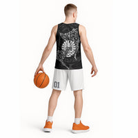 French Polynesia Manta Ray Tattoo Basketball Jersey Tahiti Hahalua Turtle Shark Black Color LT14 - Polynesian Pride