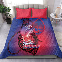 Guam Blue Marlin Fishing Bedding Set Guahan Fish Hook Tattoo LT14 - Polynesian Pride