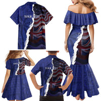 Personalized Hawaii Statehood Day Family Matching Mermaid Dress and Hawaiian Shirt 66th Anniversary LT14 - Polynesian Pride