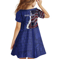 Personalized Hawaii Statehood Day Kid Short Sleeve Dress 66th Anniversary - Polynesian Pride
