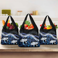 Polu Aloha Hawaii Lei Grocery Bag Tropical Flowers Elegant Vibe - Polynesian Pride