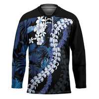 Polu Aloha Hawaii Lei Hockey Jersey Tropical Flowers Elegant Vibe - Polynesian Pride