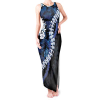 Polu Aloha Hawaii Lei Tank Maxi Dress Tropical Flowers Elegant Vibe - Polynesian Pride