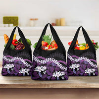 Poni Aloha Hawaii Lei Grocery Bag Tropical Flowers Elegant Vibe - Polynesian Pride
