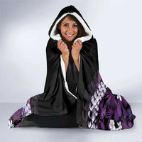 Poni Aloha Hawaii Lei Hooded Blanket Tropical Flowers Elegant Vibe - Polynesian Pride