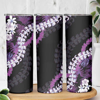 Poni Aloha Hawaii Lei Skinny Tumbler Tropical Flowers Elegant Vibe LT14 - Polynesian Pride