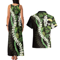 Omaomao Aloha Hawaii Lei Couples Matching Tank Maxi Dress and Hawaiian Shirt Tropical Flowers Elegant Vibe LT14 - Polynesian Pride