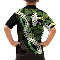 Omaomao Aloha Hawaii Lei Family Matching Tank Maxi Dress and Hawaiian Shirt Tropical Flowers Elegant Vibe LT14 - Polynesian Pride