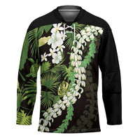 Omaomao Aloha Hawaii Lei Hockey Jersey Tropical Flowers Elegant Vibe - Polynesian Pride