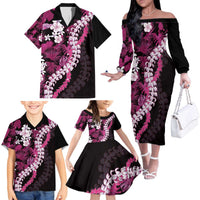 Akala Aloha Hawaii Lei Family Matching Off The Shoulder Long Sleeve Dress and Hawaiian Shirt Tropical Flowers Elegant Vibe LT14 - Polynesian Pride