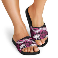 Akala Aloha Hawaii Lei Slide Sandals Tropical Flowers Elegant Vibe - Polynesian Pride