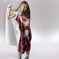 Ulaula Aloha Hawaii Lei Hooded Blanket Tropical Flowers Elegant Vibe - Polynesian Pride