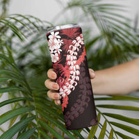 Ulaula Aloha Hawaii Lei Skinny Tumbler Tropical Flowers Elegant Vibe LT14 - Polynesian Pride