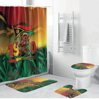 Vanuatu Independence Day Bathroom Set Chibi Boar Proud To Be A Ni-Van LT14 Bathroom Set (4 pcs) Multicolor - Polynesian Pride