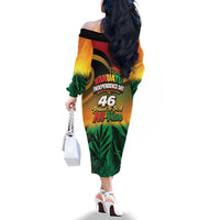 Vanuatu Independence Day Family Matching Off The Shoulder Long Sleeve Dress and Hawaiian Shirt Chibi Boar Proud To Be A Ni-Van LT14 - Polynesian Pride