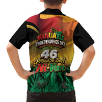 Vanuatu Independence Day Family Matching Off Shoulder Short Dress and Hawaiian Shirt Chibi Boar Proud To Be A Ni-Van LT14 - Polynesian Pride