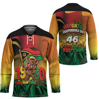 Vanuatu Independence Day Hockey Jersey Chibi Boar Proud To Be A Ni-Van LT14 - Polynesian Pride