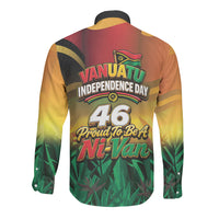 Vanuatu Independence Day Long Sleeve Button Shirt Chibi Boar Proud To Be A Ni-Van LT14 - Polynesian Pride