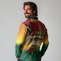 Vanuatu Independence Day Long Sleeve Polo Shirt Chibi Boar Proud To Be A Ni-Van LT14 - Polynesian Pride