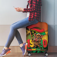 Vanuatu Independence Day Luggage Cover Chibi Boar Proud To Be A Ni-Van LT14 - Polynesian Pride