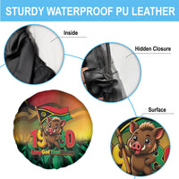 Vanuatu Independence Day Spare Tire Cover Chibi Boar Proud To Be A Ni-Van LT14 - Polynesian Pride